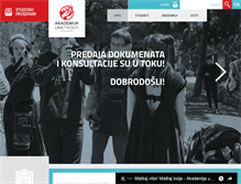 Tablet Screenshot of akademijaumetnosti.edu.rs